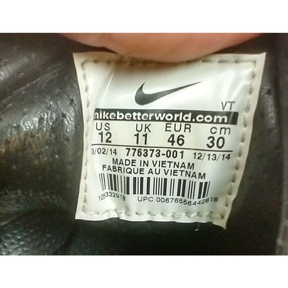 Nike Men's Lunar Huarache Light SP Black White Fashion Shoes 776373-001 / US 12 - Picture 7 of 15